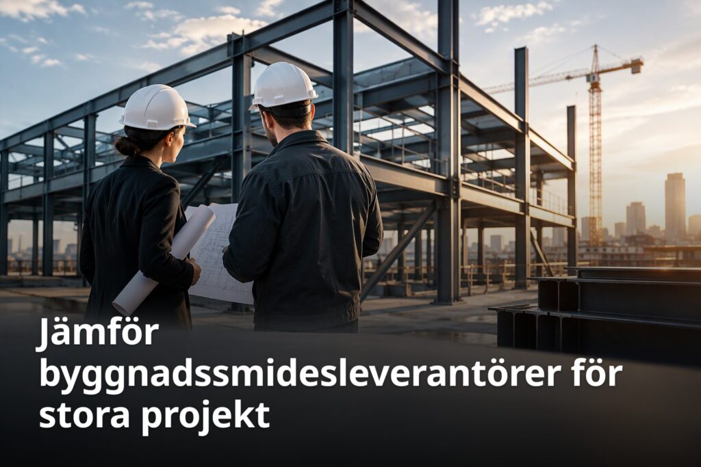 Jämför byggnadssmidesleverantörer för stora projekt